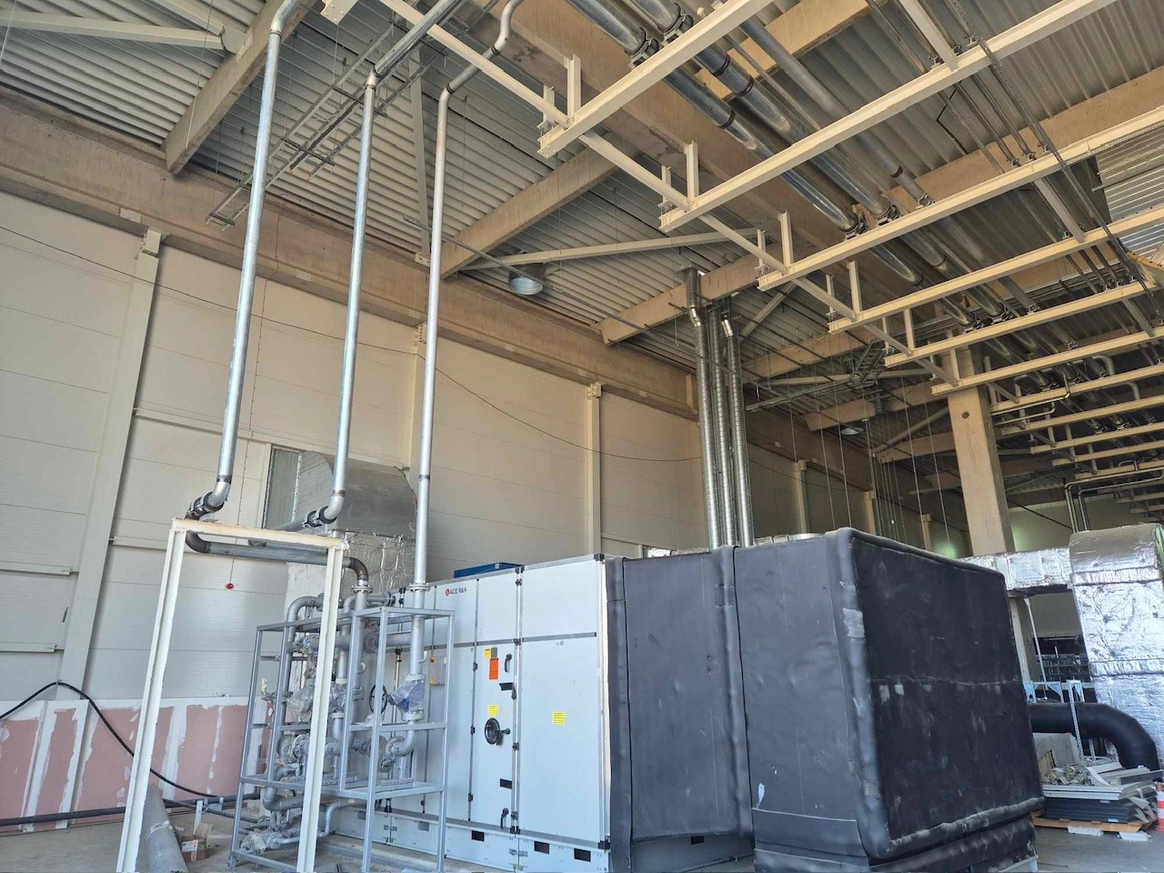 Szigetelés munka közben